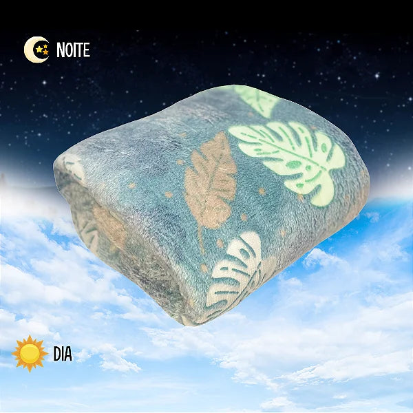 Manta Cobertor Mágico que Brilha no Escuro (Tamanho 2m por 1,8m)