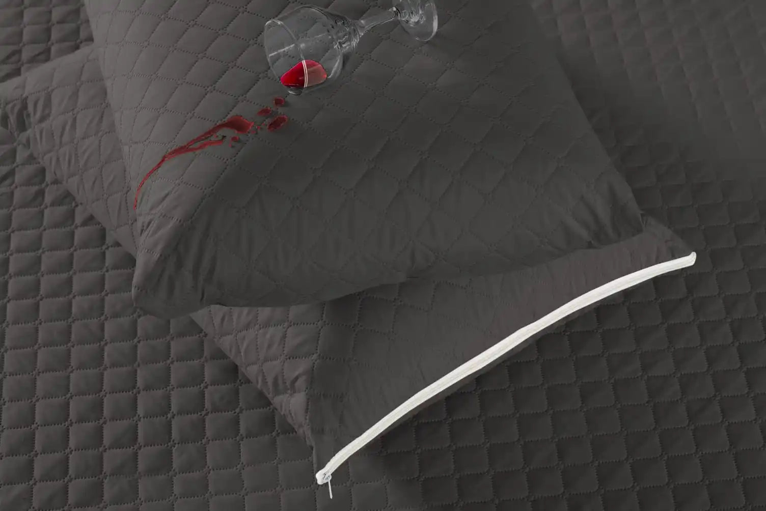 Protetor Impermeável de Colchão + fronhas (solteiro ,casal, queen, king)  - CasaSuprema