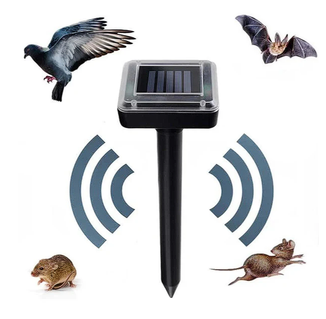 Repelente Solar Ultra Sônico Espanta Pragas 24 Horas A Prova d'água